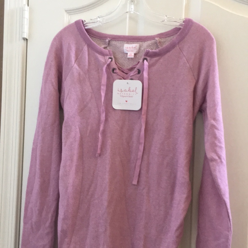 FINAL MARKDOWN NWOT Isabel maternity French terry top extra small